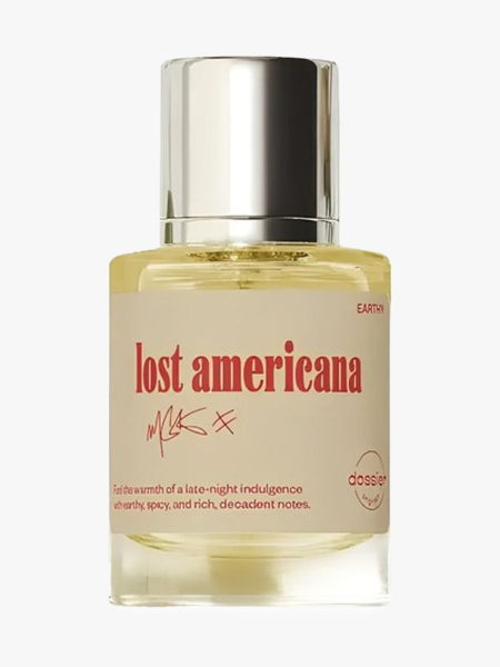 Dossier Lost Americana in branded component on a light gray background