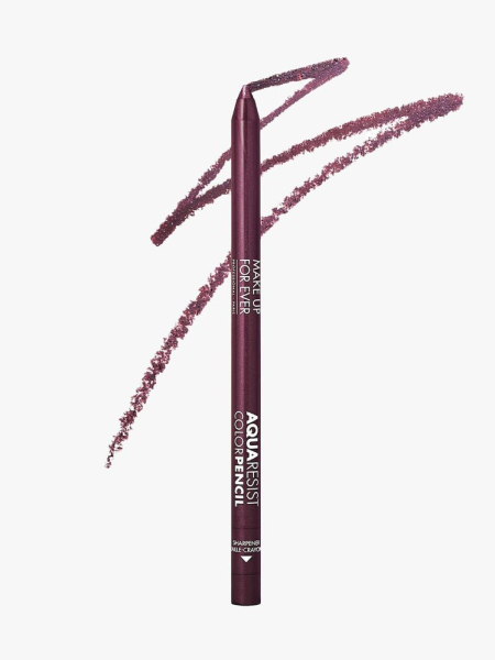 Make Up For Ever Aqua Resist Color Pencil Eyeliner purple eyeliner pencil on light gray background